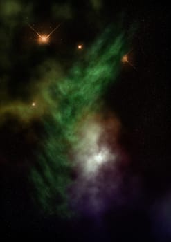 Star field in space a nebulae and a gas congestion. Elements of this image furnished by NASA .