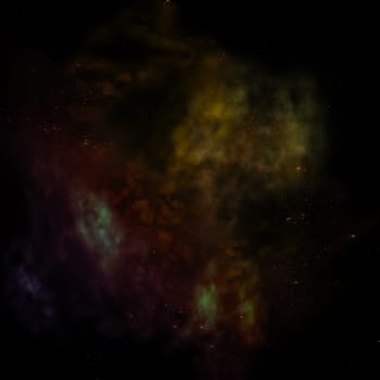 Star field in space a nebulae and a gas congestion. Elements of this image furnished by NASA . 3D rendering