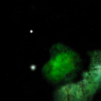 Star field in space a nebulae and a gas congestion. Elements of this image furnished by NASA . 3D rendering