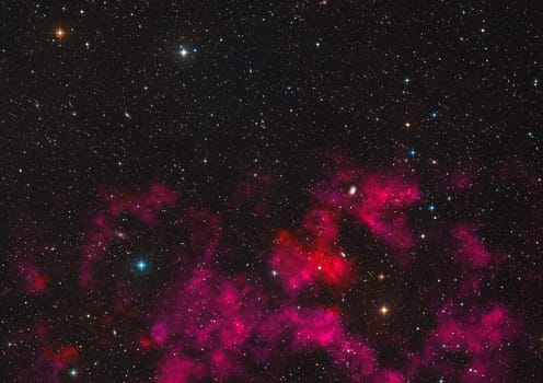 Small part of an infinite star field of space in the Universe. Elements of this image furnished by NASA .