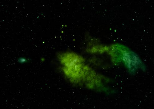 Small part of an infinite star field of space in the Universe. Elements of this image furnished by NASA .