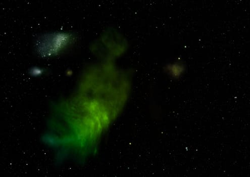 Star field in space a nebulae and a gas congestion. Elements of this image furnished by NASA .