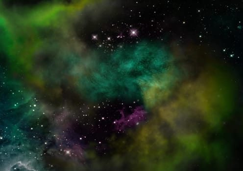 Small part of an infinite star field of space in the Universe. Elements of this image furnished by NASA .