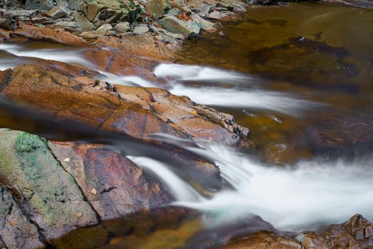 The river Ilse near Ilsenburg at the foot of the Brocken in the Harz National Park
