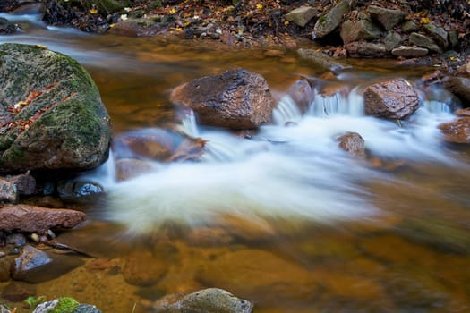 The river Ilse near Ilsenburg at the foot of the Brocken in the Harz National Park