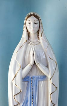 Our Lady vintage porcelain statue