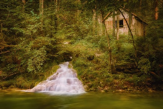 Waterfall of Eistobel, Isny im Allgau, Bavaria, Germany