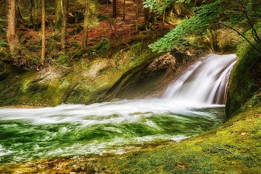 Waterfall of Eistobel, Isny im Allgau, Bavaria, Germany