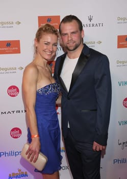 Rhea Harder mit Ehemann Joern Vennewald,.Movie Meets Media 2017 im Hotel Atlantic Hamburg