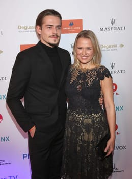 Nova Meierhenrich mit Freund ,.Movie Meets Media 2017 im Hotel Atlantic Hamburg