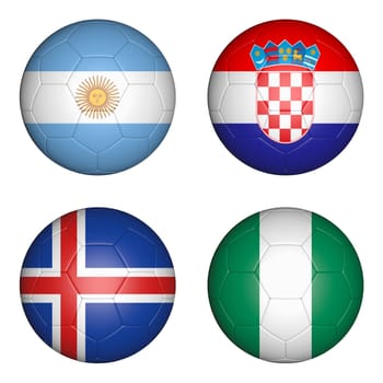 balls with flags