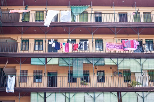 Typical courtyard or corrala of Madrid City, Spain