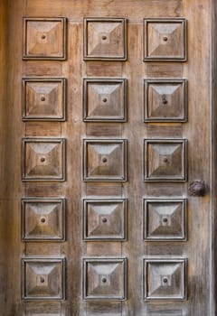 Wooden old vintage large door