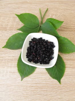 Dried elderberries