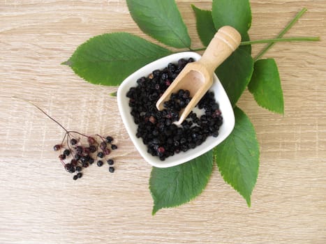 Dried elderberries