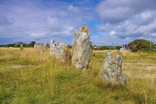 Stone rows of Lagatjar,Crozon peninsula in Brittany - Alignements de Lagatjar,Crozon in Brittany