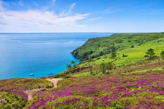Küste am Cap de la Chevre in der Bretagne - coast on Cap de la Chevre in Brittany,France