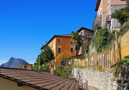 Gandria small fishing village on Lake Lugano,Switzerland - Gandria small village on Lake Lugano,Switzerland