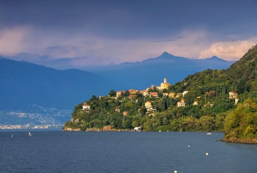 Pino sulla Sponda del Lago Maggiore am Lago Maggiore - Pino sulla Sponda del Lago Maggiore on lake Lago Maggiore in northern Italy