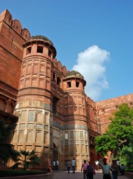 Agra fort in India. Photo taken on September 20, 2011
