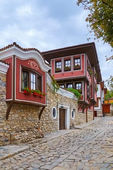 Street in the Old Plovdiv, Bulgaria