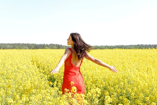 happy young woman