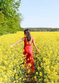 happy young woman