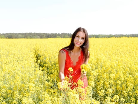 happy young woman