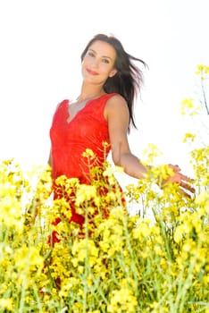 happy young woman