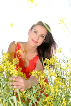 happy young woman