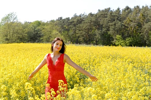 happy young woman