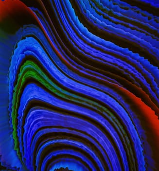 3D illustration. Colorful 3D embossed abstract background.