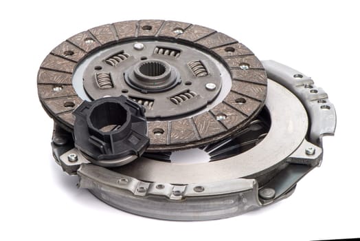 Car clutch isolated on white background.