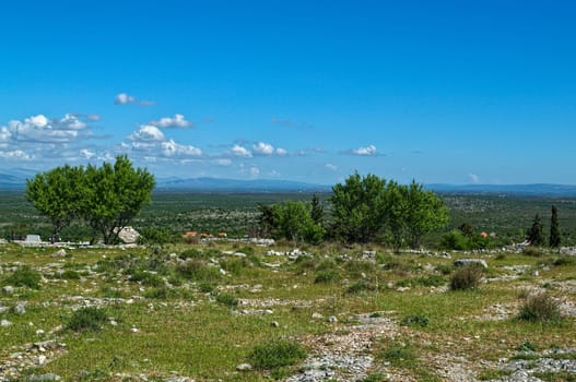 Remains of watch tower on Bribir fortress, Dalmatia