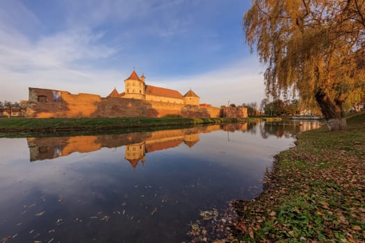 Fagaras citadel built in Transylvania in XVth century.