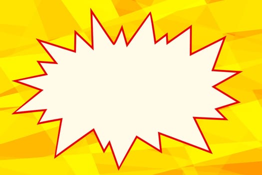 yellow pop art background comics bubble retro vector illustration