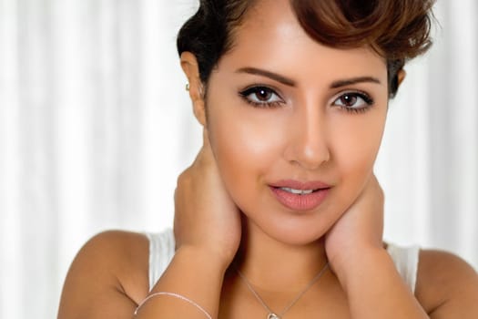 Pretty young middle eastern woman