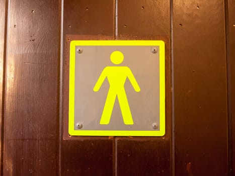 male men door sign wooden door close up  essex  england  uk