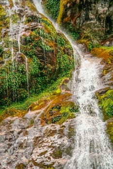 Small waterfall near Mount Fitz Roy in Argentinian Patagonia