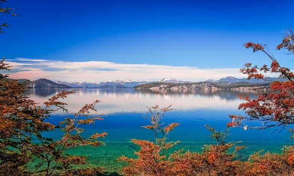 Beautiful lakes in argentinian Lake District near Bariloche, Argentina
