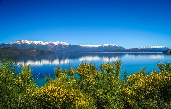 Beautiful lakes in argentinian Lake District near Bariloche, Argentina