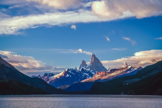 Stunning and impressive Mount Fitz Roy near El Chalten In Patagonia, Argentina