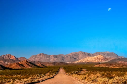Mountain Road from Termas Villevicencio to Uspallata, Andes, Argentina