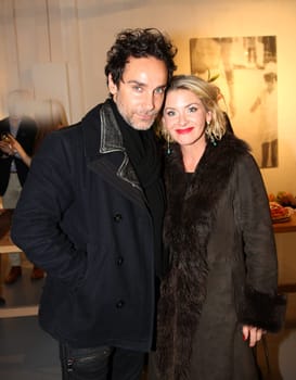 Stefanie Volkmer-Otto with new boyfriend the Italian actor and artist Antonio Del Prete at a vernissage in Hamburg 2017 Stefanie Volkmer-Otto with new boyfriend the Italian actor and artist at a vernissage in Hamburg 2017