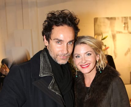 Stefanie Volkmer-Otto with new boyfriend the Italian actor and artist Antonio Del Prete at a vernissage in Hamburg 2017 Stefanie Volkmer-Otto with new boyfriend the Italian actor and artist at a vernissage in Hamburg 2017