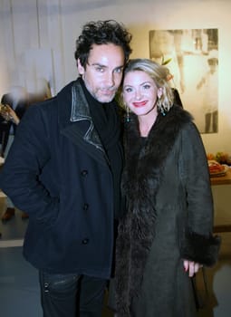 Stefanie Volkmer-Otto with new boyfriend the Italian actor and artist Antonio Del Prete at a vernissage in Hamburg 2017 Stefanie Volkmer-Otto with new boyfriend the Italian actor and artist at a vernissage in Hamburg 2017