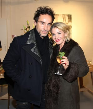 Stefanie Volkmer-Otto with new boyfriend the Italian actor and artist Antonio Del Prete at a vernissage in Hamburg 2017 Stefanie Volkmer-Otto with new boyfriend the Italian actor and artist at a vernissage in Hamburg 2017