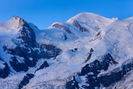 Mont Blanc is the highest mountain of historic Europe (4810 m altitude)