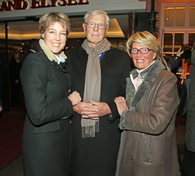 Christina Block,Eugen Block and Christa Block,. For the eighth time,the Grand Elysee Hamburg is hosting the traditional New Year's reception under the canopy of the Block family at the beginning of the new year. Uncomplicated,sociable - just different,this annual event in Hamburg on 04.01.2018 presents itself.