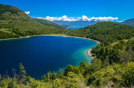 Spectacular lakes and mountain scenery in Chilean Patagonia